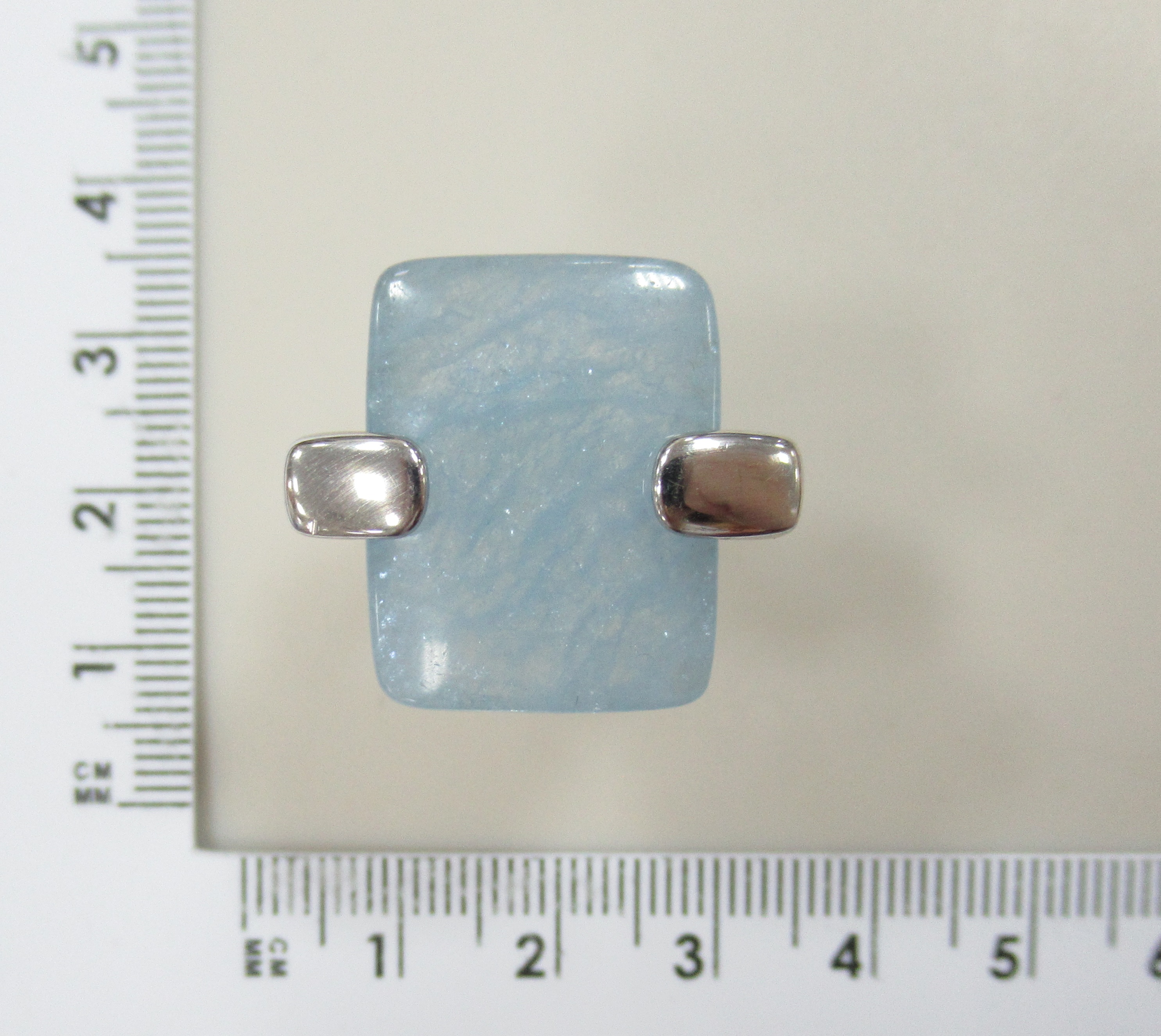 Серебряное кольцо с аквамарином